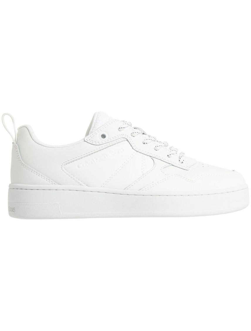 Tenis Deportivas Con Logo Mujer Blanco Calvin Klein