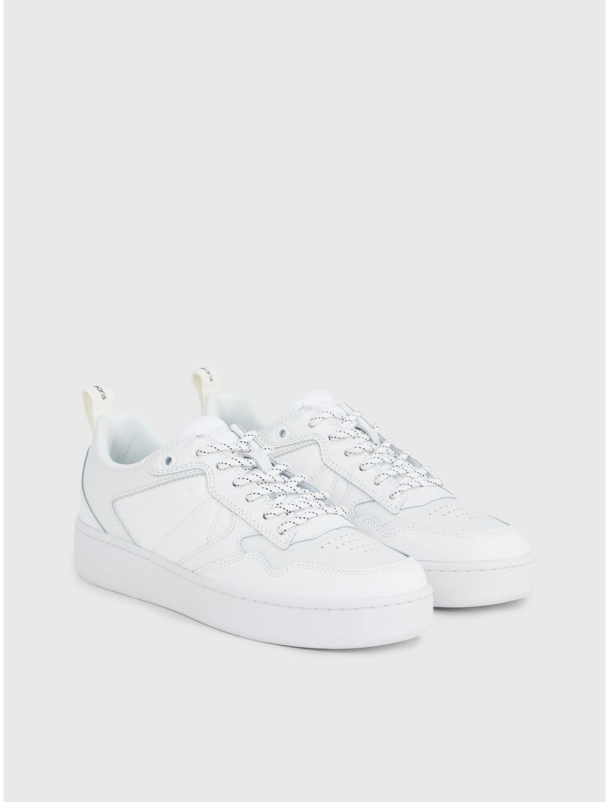 Tenis Deportivas Con Logo Mujer Blanco Calvin Klein
