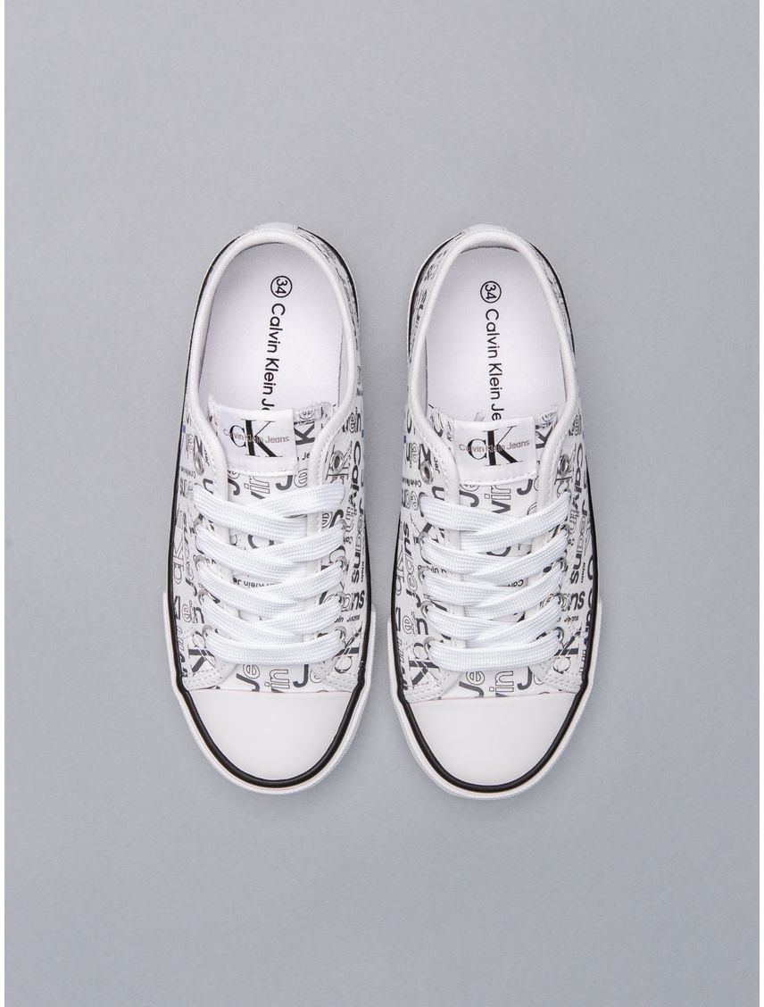 Tenis Para Niña Blanco Con Monograma