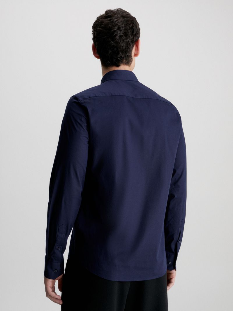 camisa-azul-slim-de-popelin-elastico