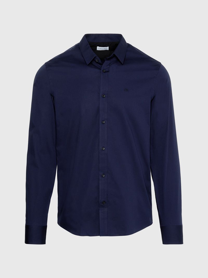 camisa-azul-slim-de-popelin-elastico