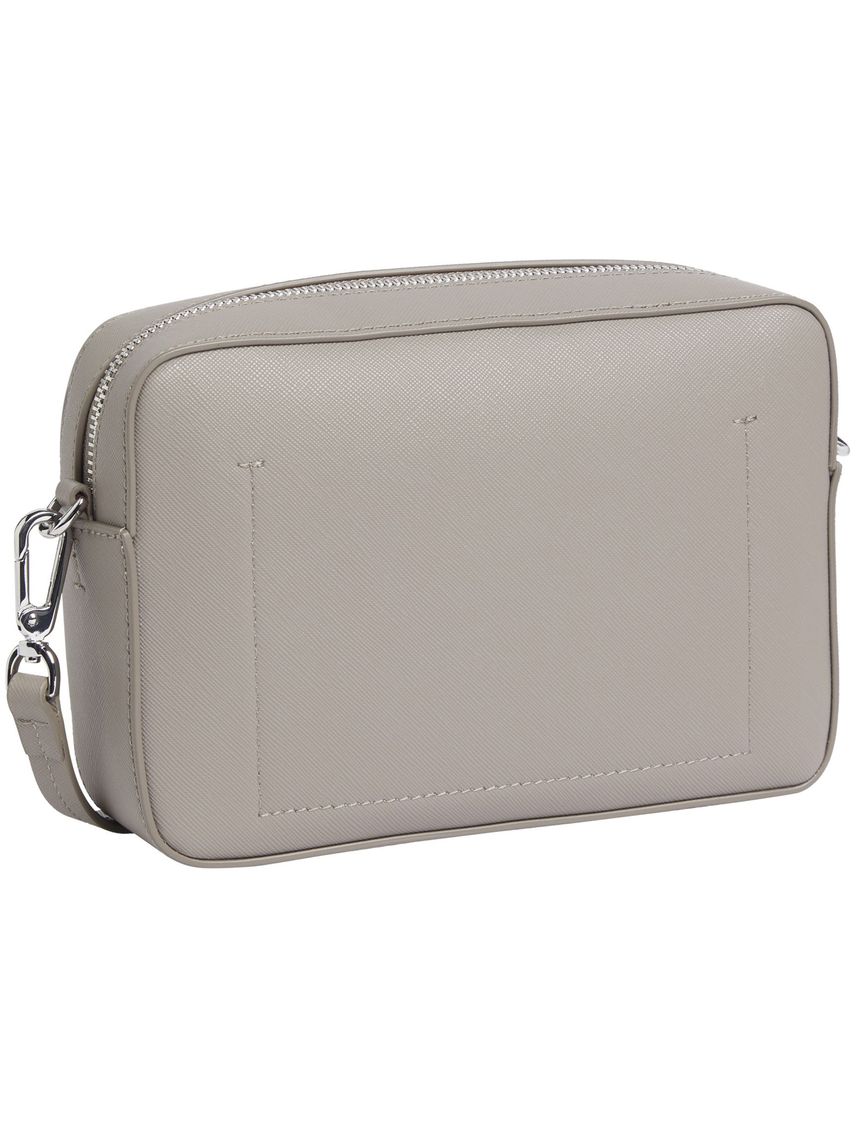 Bolso gris cruzado Saffiano