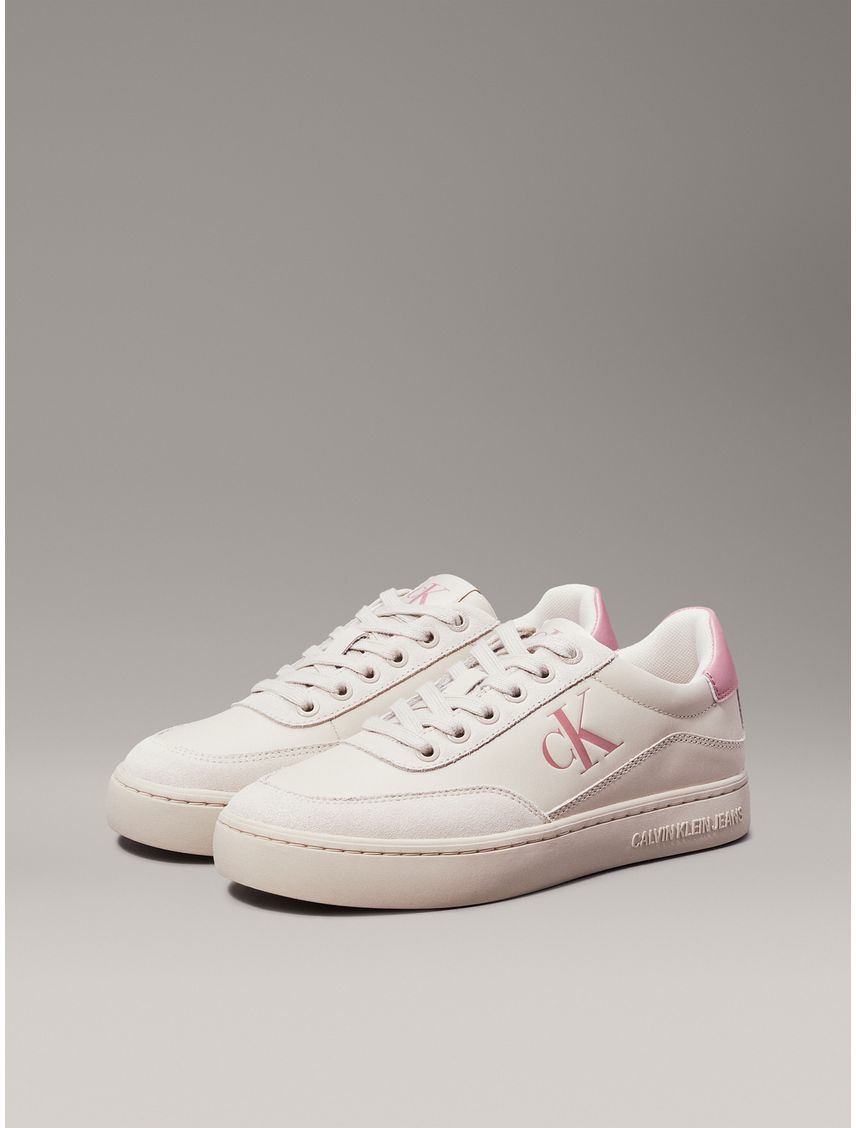 Tenis rosao classic cupsole e cuero