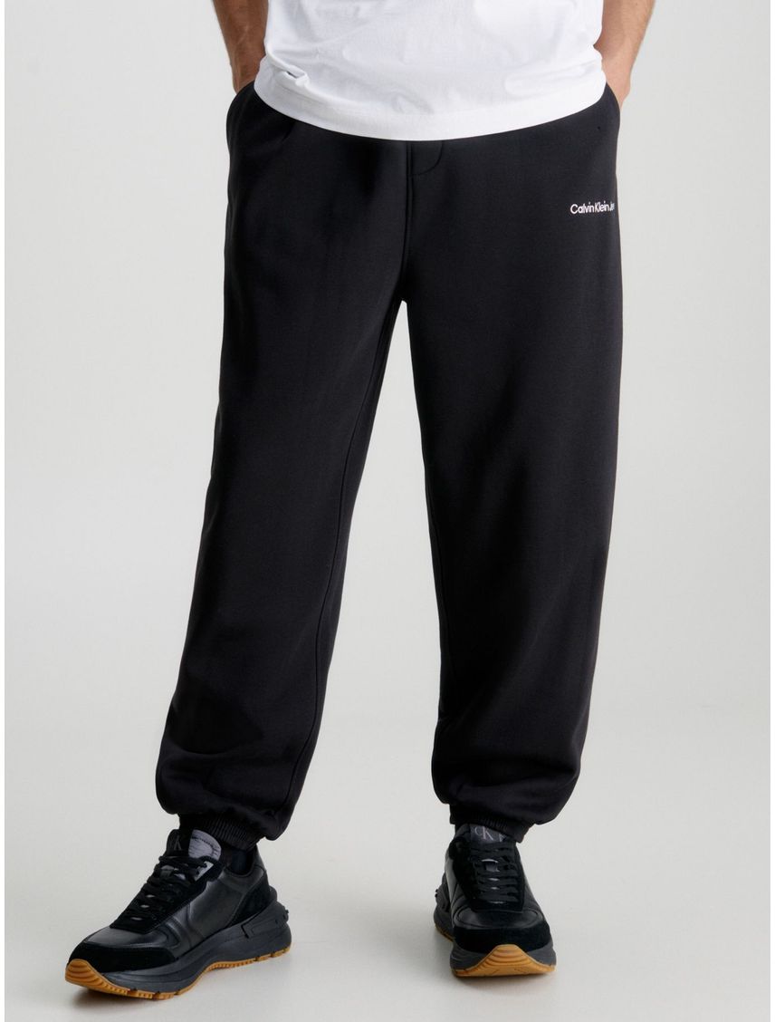 Jogger Negro De Chándal Holgado Algodón Orgánico
