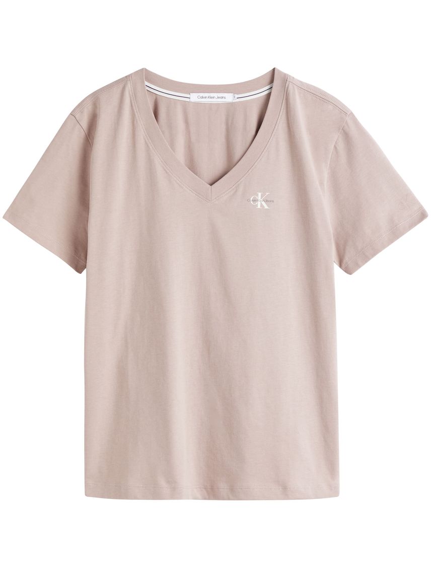 Camiseta De Algodón Orgánico Mujer Rosado Calvin K