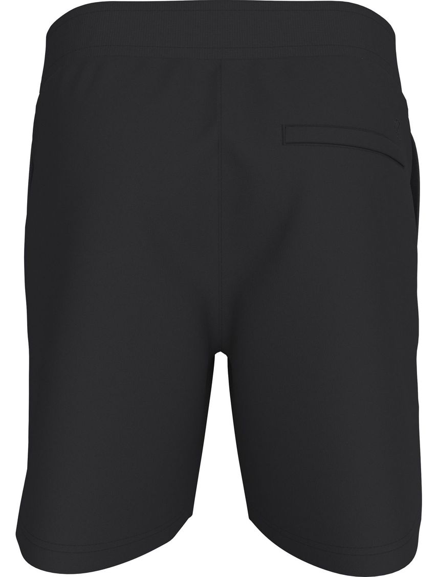 Bermuda Negra De Algodón Para Hombre