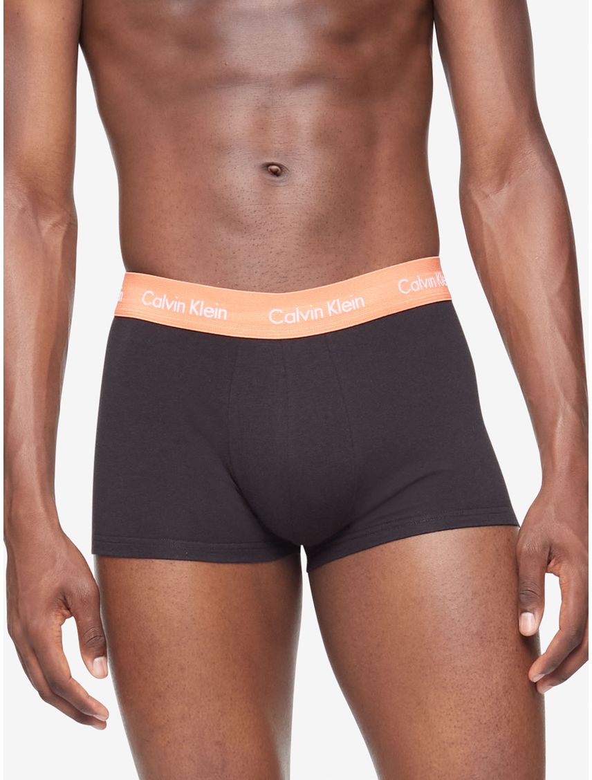 3 Pack de Low Rise Trunk Negros En Algodón
