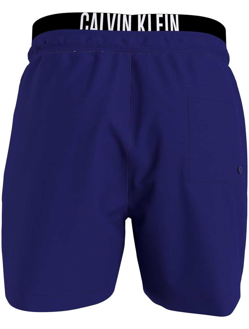 Bermuda De Baño Morada Con Cinturilla Doble - Intense Power