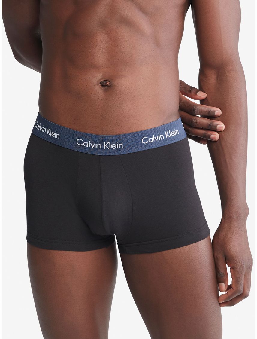 Pack negro de 3 boxer trunk - cotton stretch