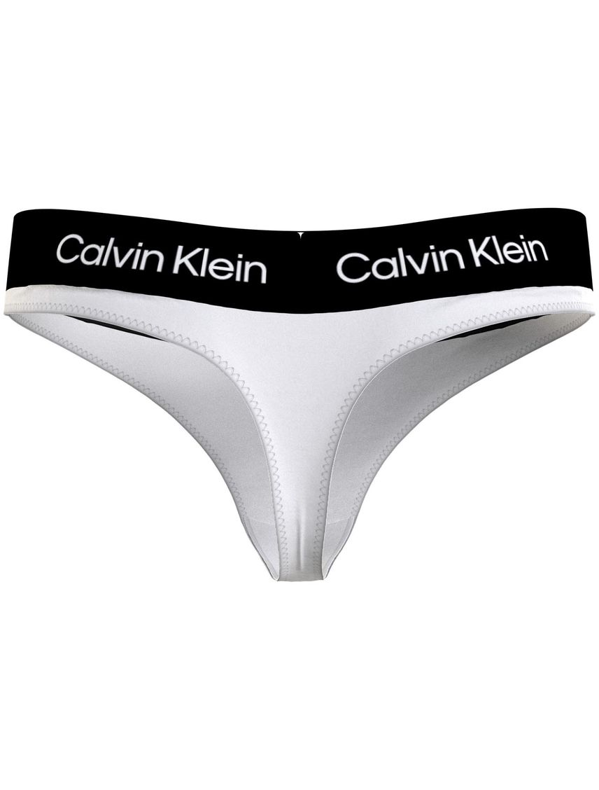 Parte blanco de abajo de bikini de Tanga - CK96
