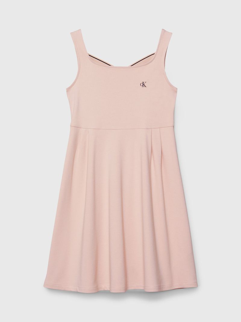 vestido-rosado-cruzado-punto-milano-para-nina