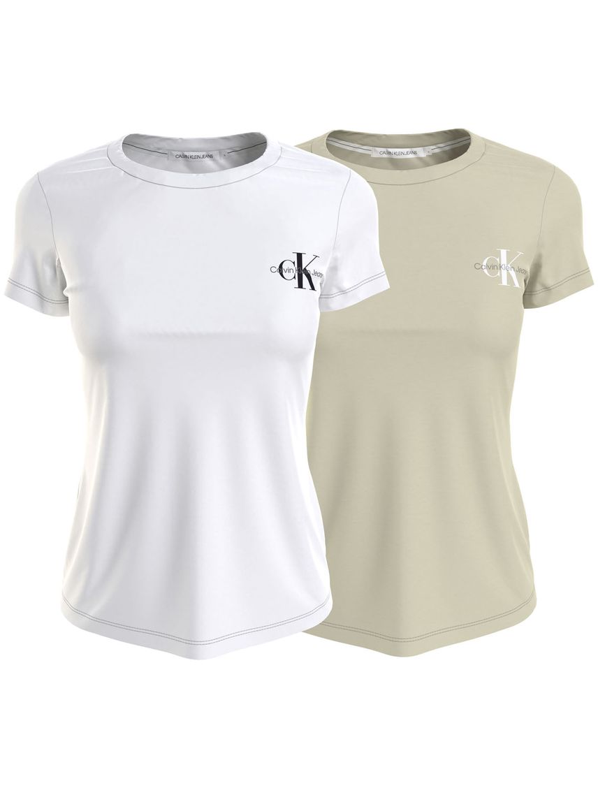 Pack de 2 Camisetas Con El Logo En Pecho Para Mujer