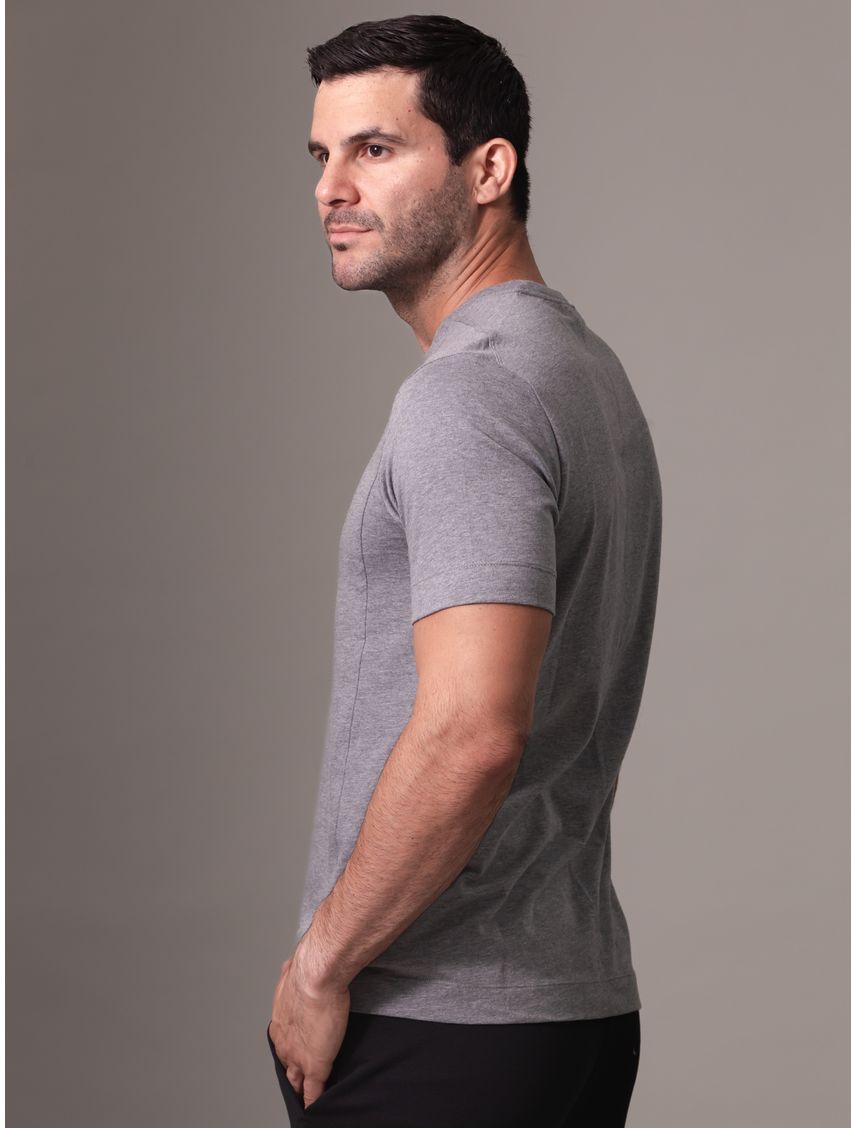 Camiseta gris manga corta