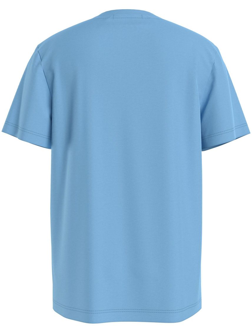 Camiseta azul con estampado de ondas para niños