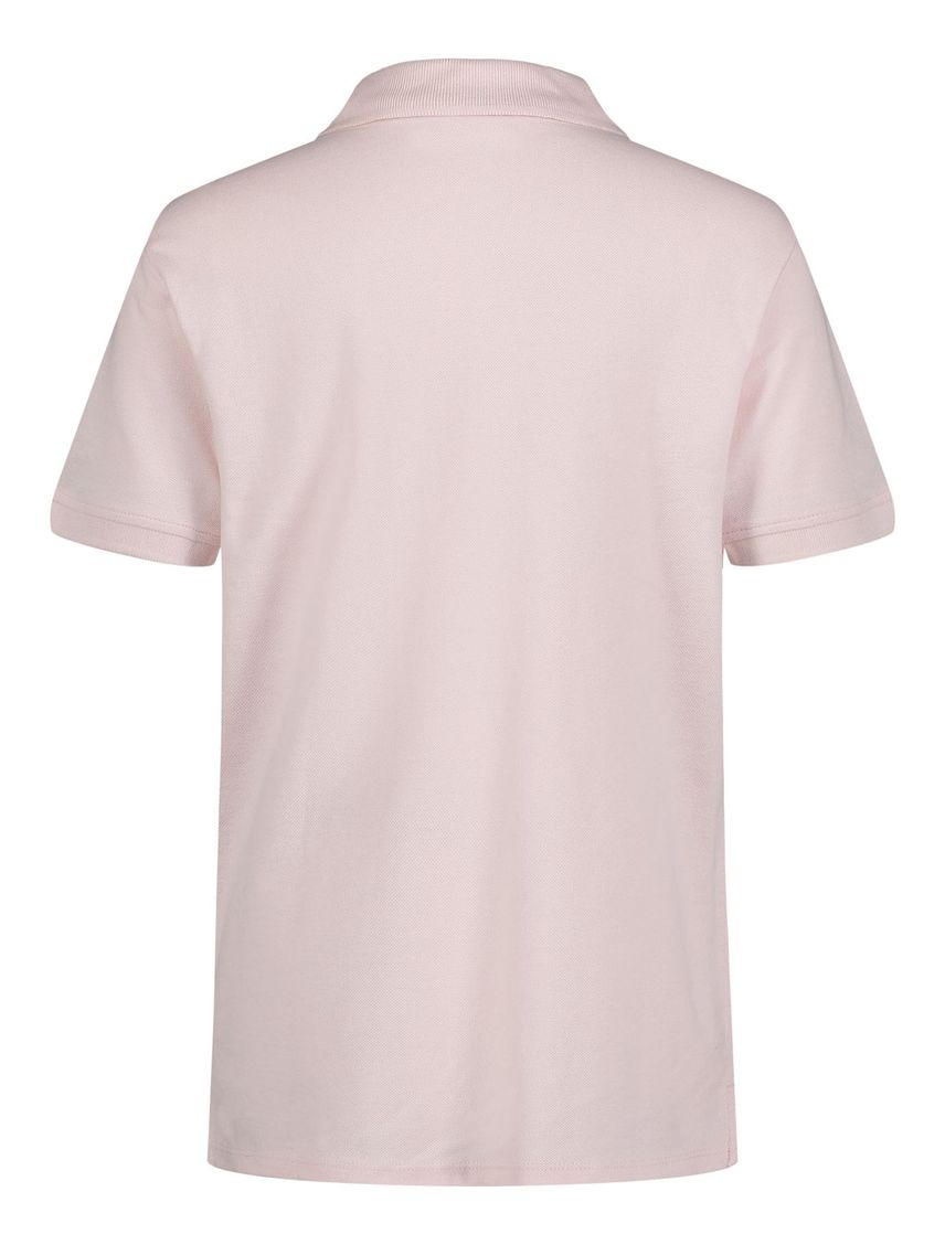 Polo Con Micro Logo Rosado Para Niño
