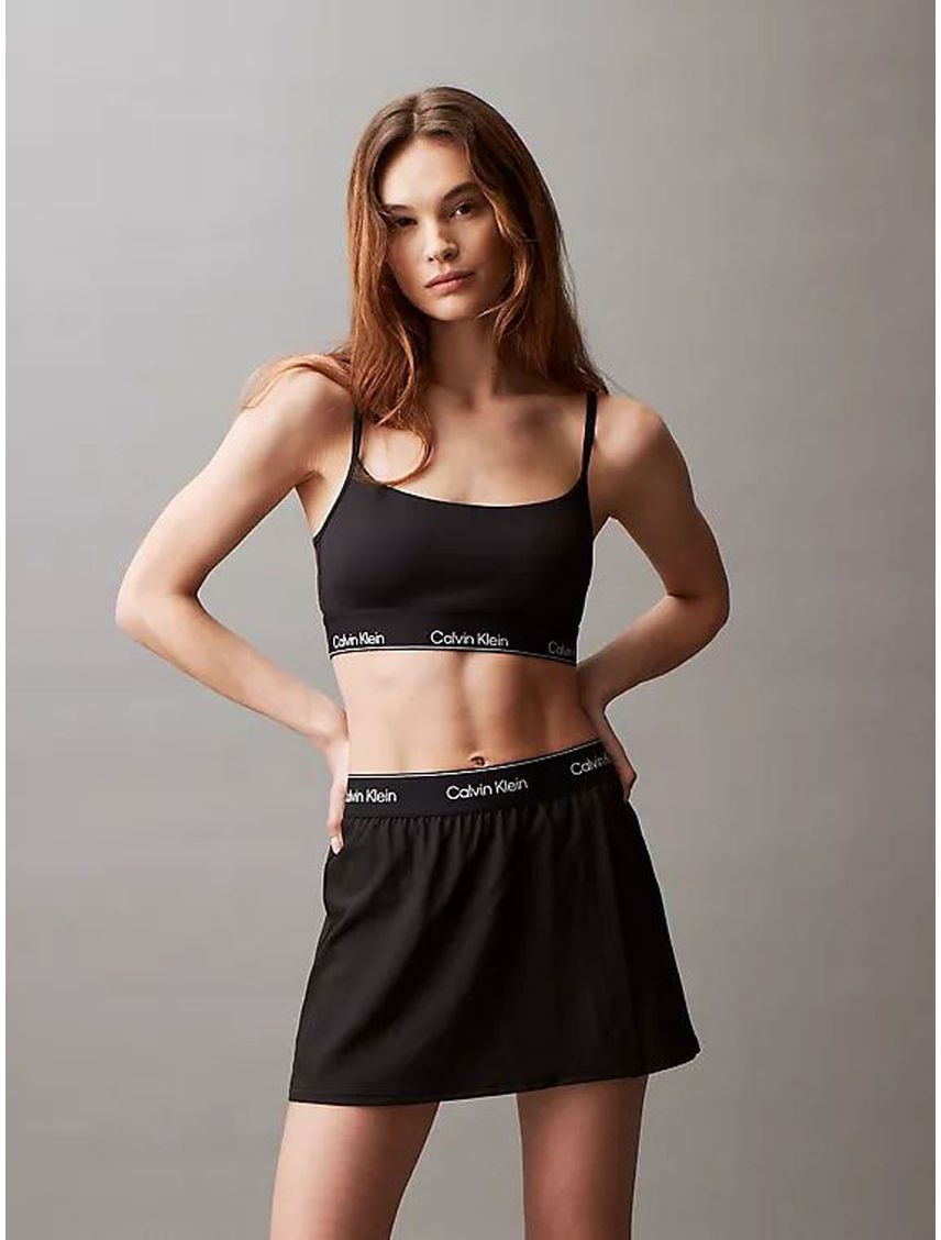 Falda Negra Deportiva 2 En 1 Para Mujer