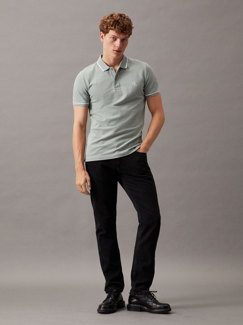 polo-gris-slim-ribete-en-contraste