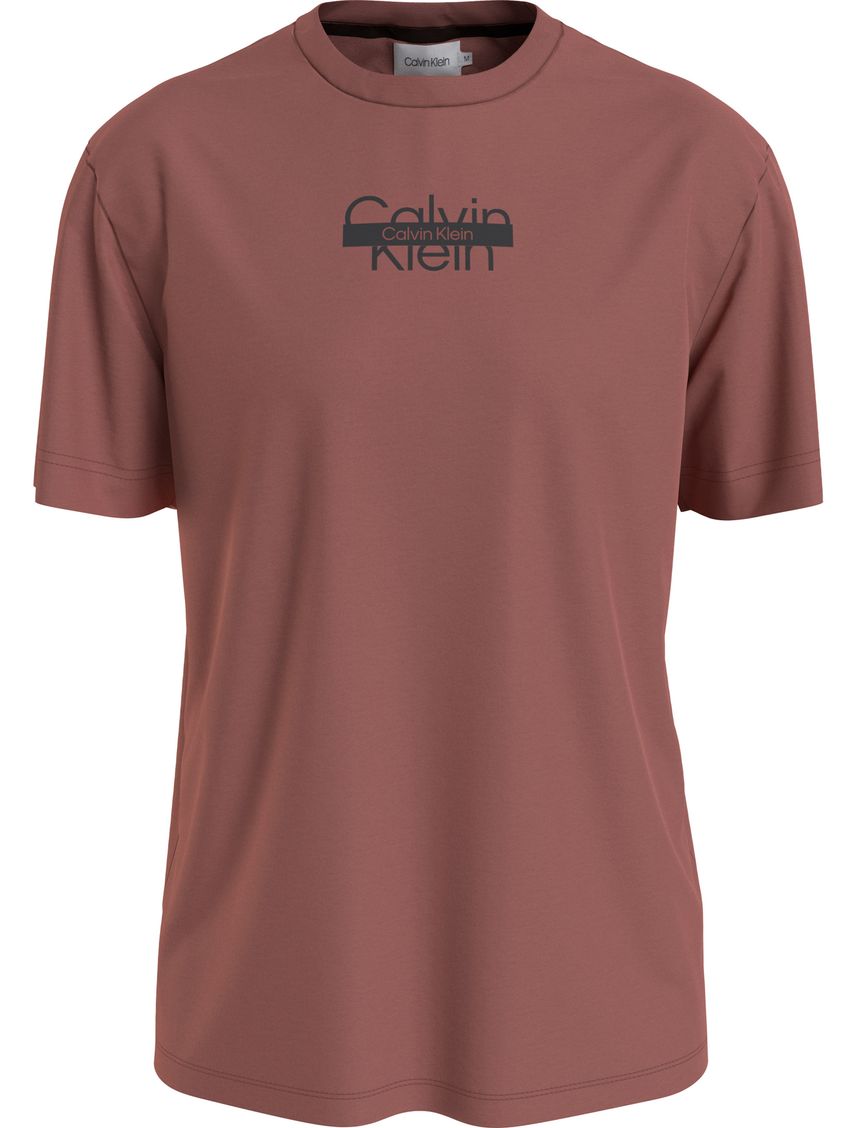 Camiseta naranja de algodón con logotipo