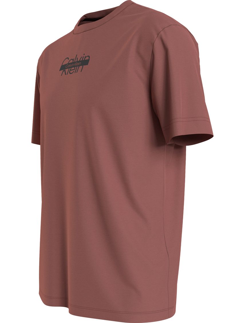 Camiseta naranja de algodón con logotipo