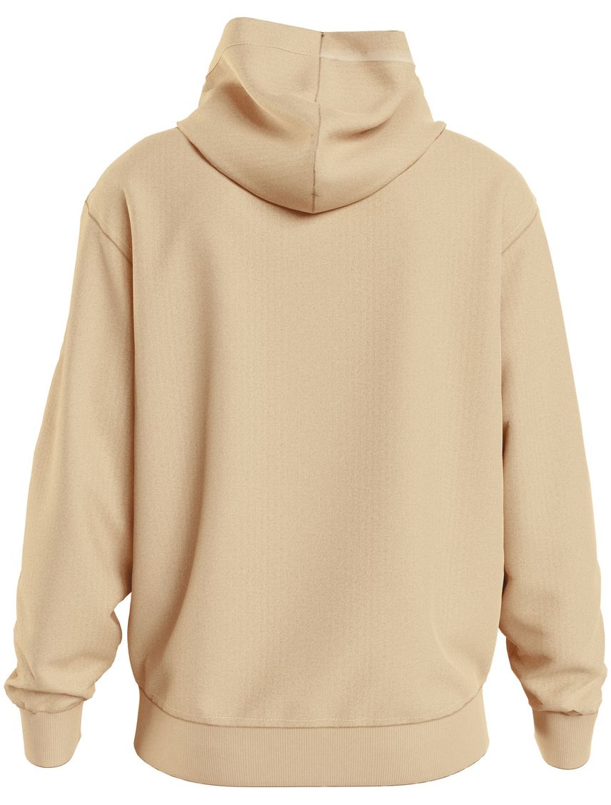Buzo Beige Con Gorro De Felpa De Algodón