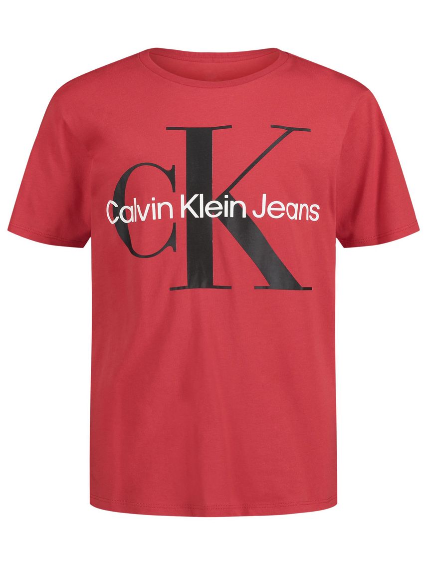 Camiseta roja con monograma para niño