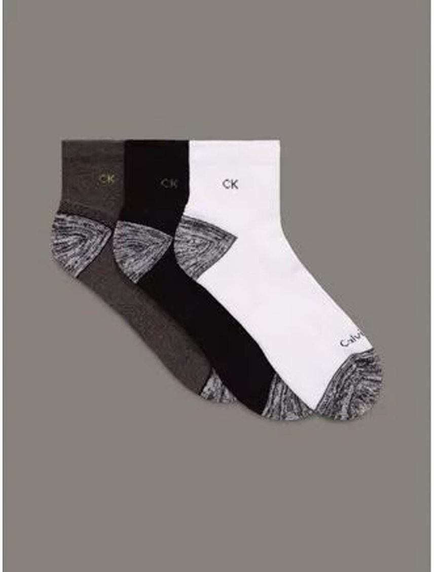Pack gris de 3 medias cotton cushi