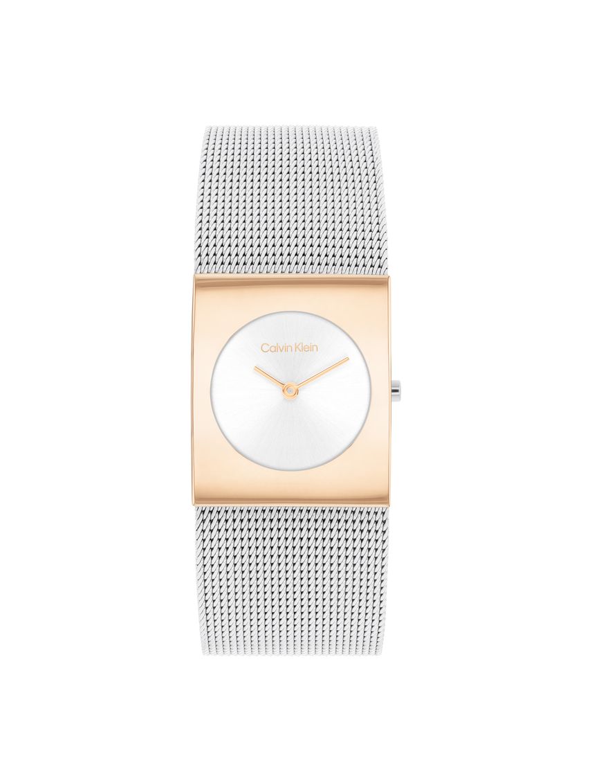 Reloj Plateado Para Mujer Ck Pulse