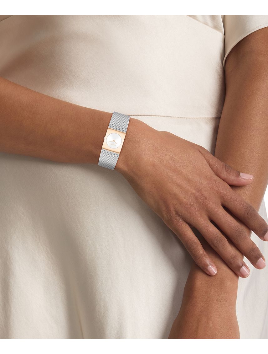 Reloj Plateado Para Mujer Ck Pulse