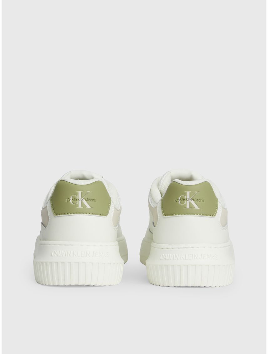 Tenis blanco blanco chunky cupsole