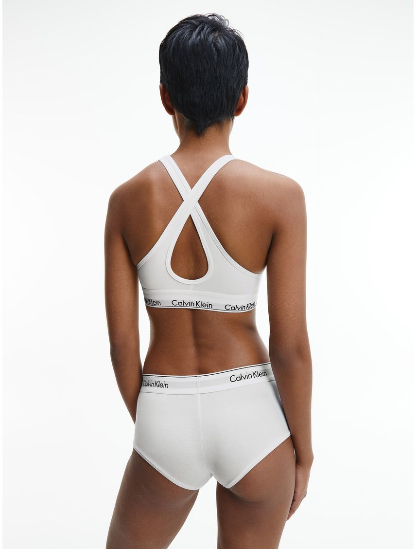 Brassier Blanco De Algodón Para Mujer