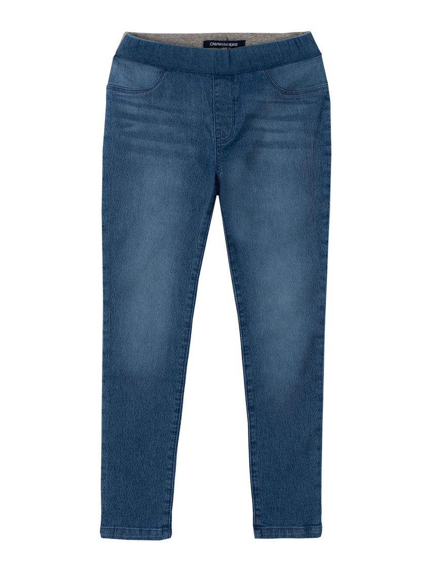 Jeans Niña Logo Waist Jeggings Azul Calvin Klein