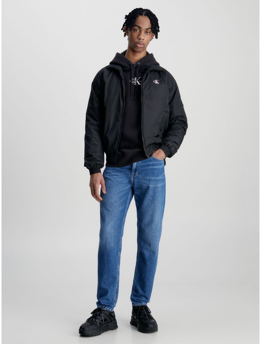 Chaqueta Negro Bomber De Poliéster Reciclado