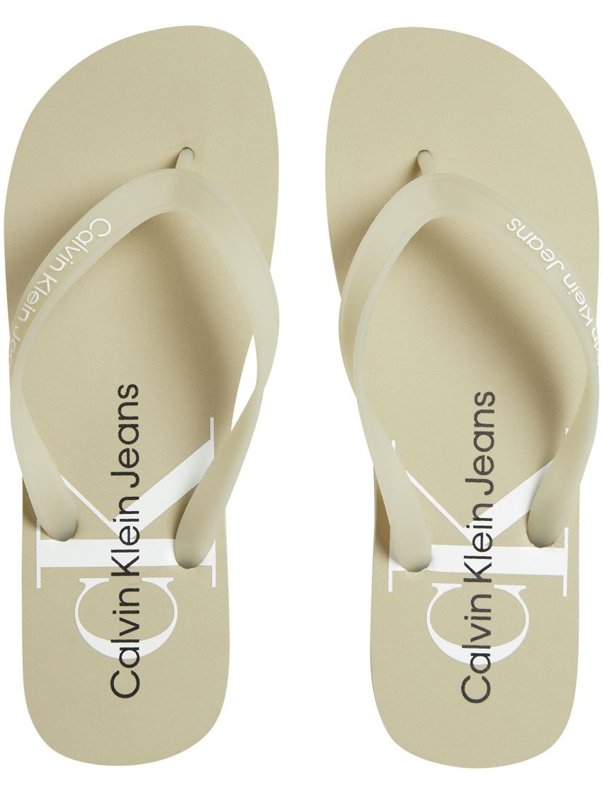 Sandalias Beige Con Monograma De Tpu