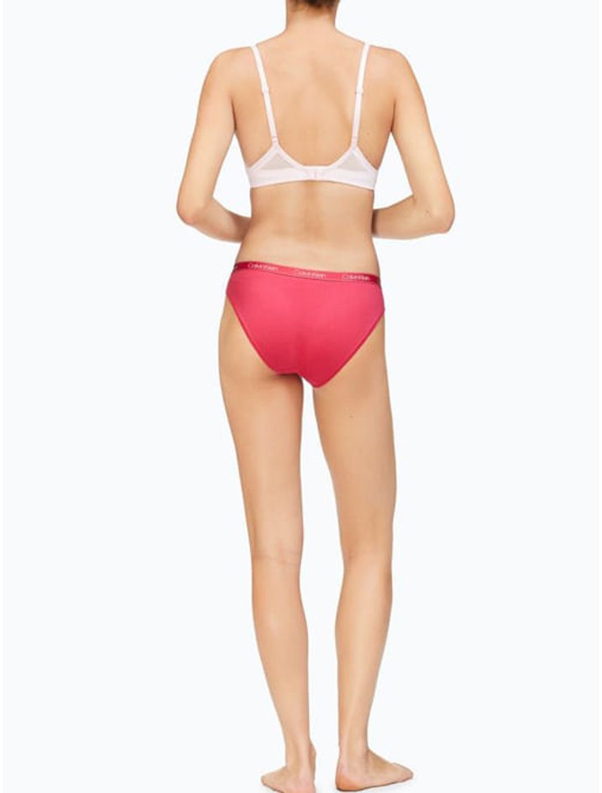 Panties Rojo Algodón Bikini Mujer Calvin Klein