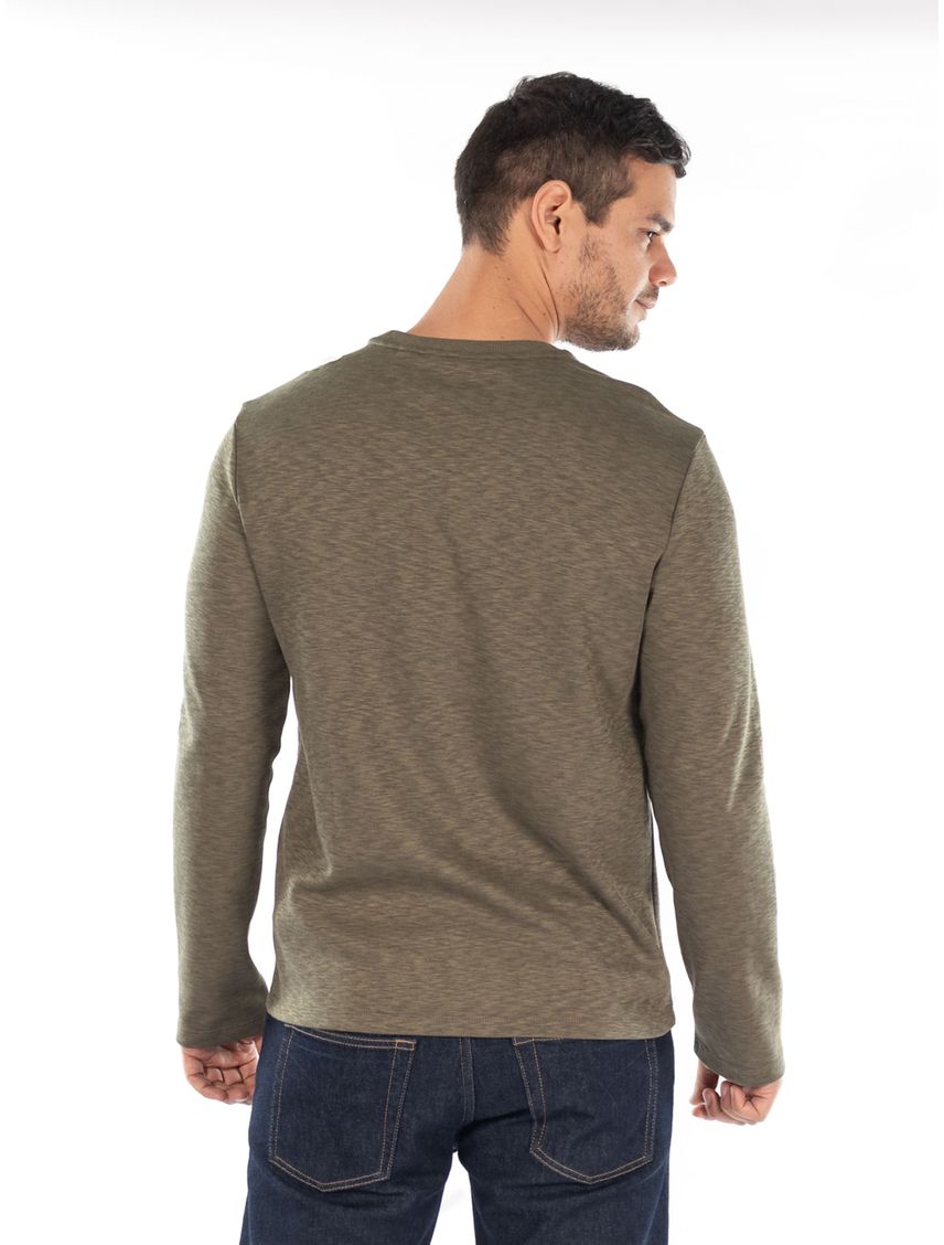 Camiseta Manga Larga Con Logo Para Hombre
