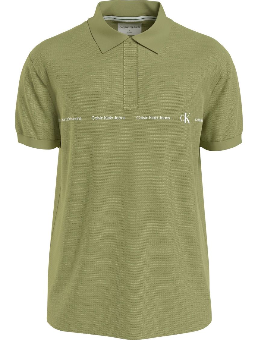 Polo Con Repetición De Logotipo