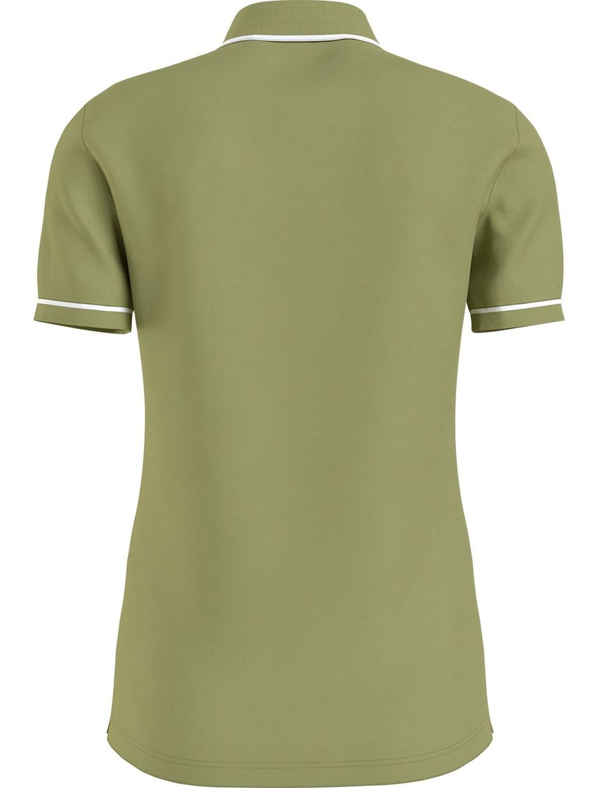 Polo Slim Con Ribete En Contraste
