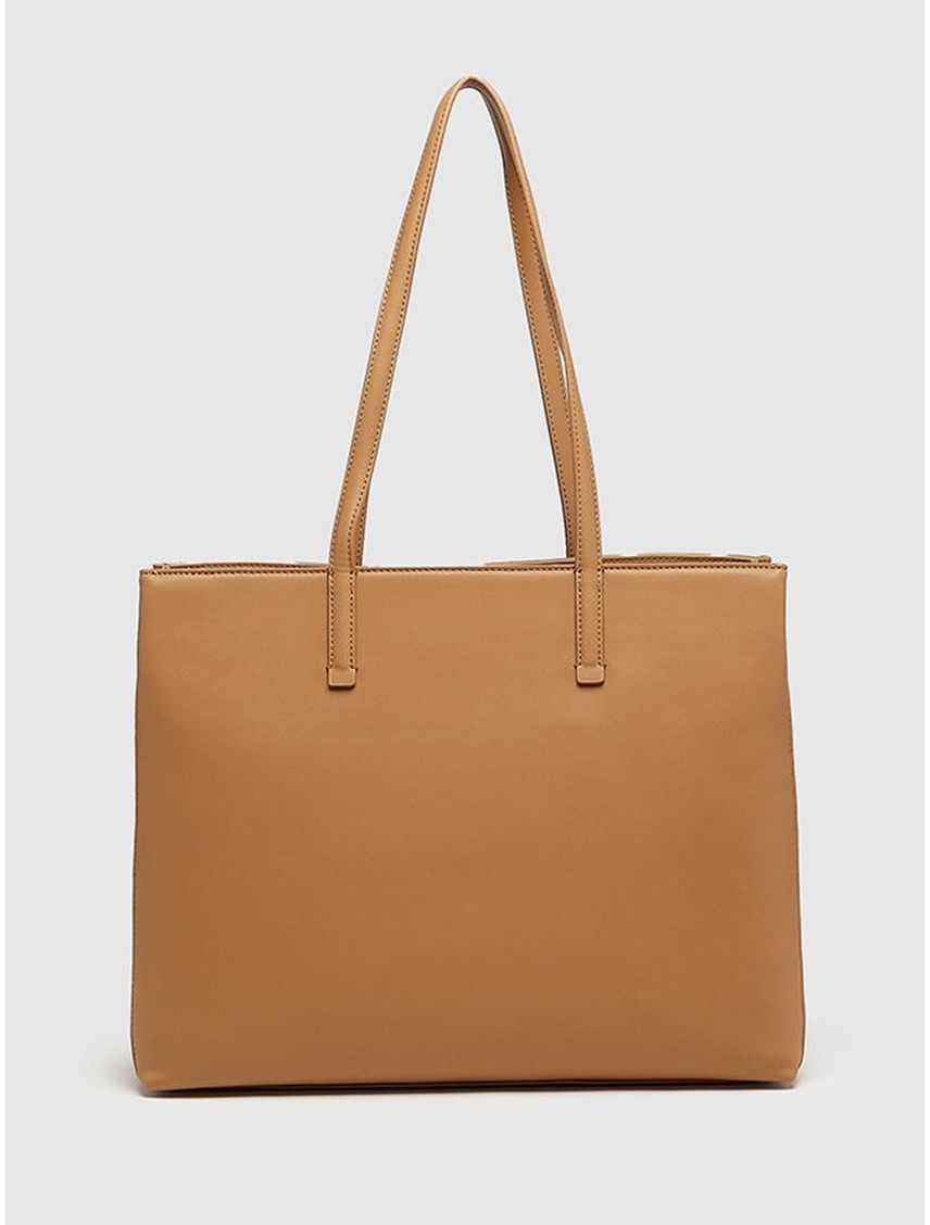 Bolso beige tote
