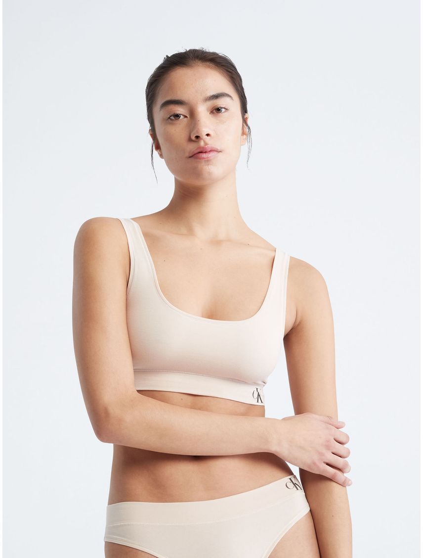 Top Beige Con Logo Para Mujer