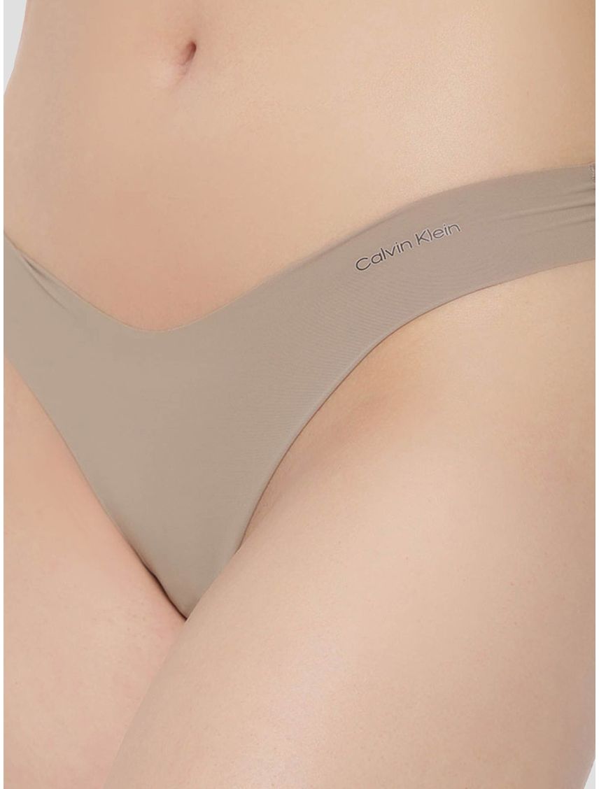 Pantie Beige Tipo Tanga - Invisible En Microfibra