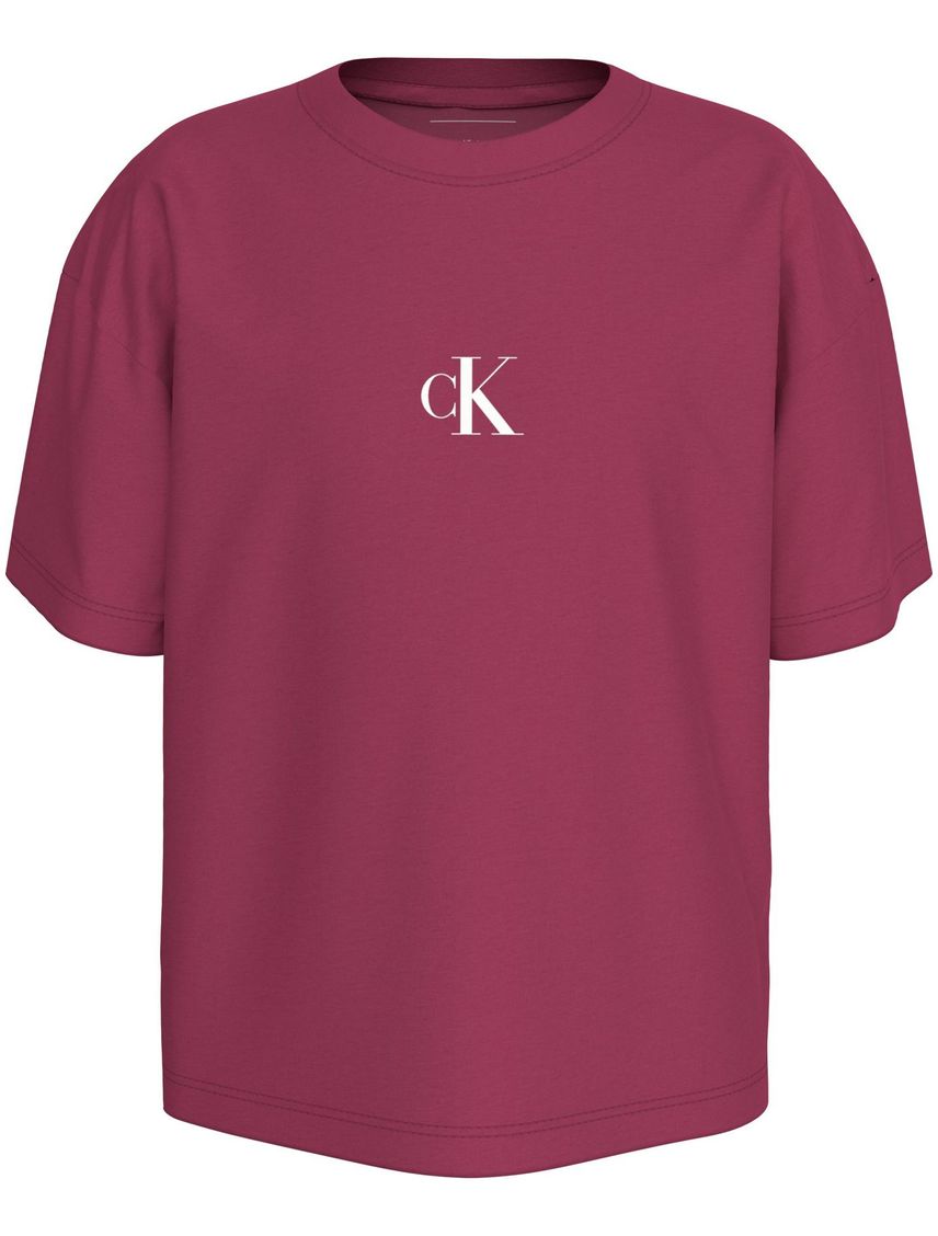 Camiseta Para Niña Morado Boxy De Algodón
