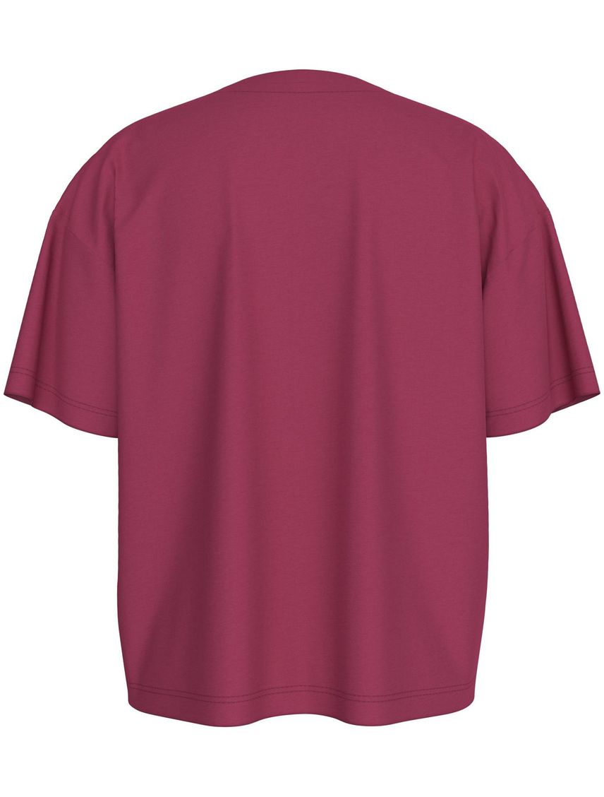 Camiseta Para Niña Morado Boxy De Algodón