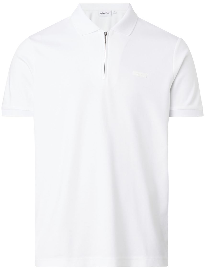 Polo Blanca Con Cierre Para Hombre