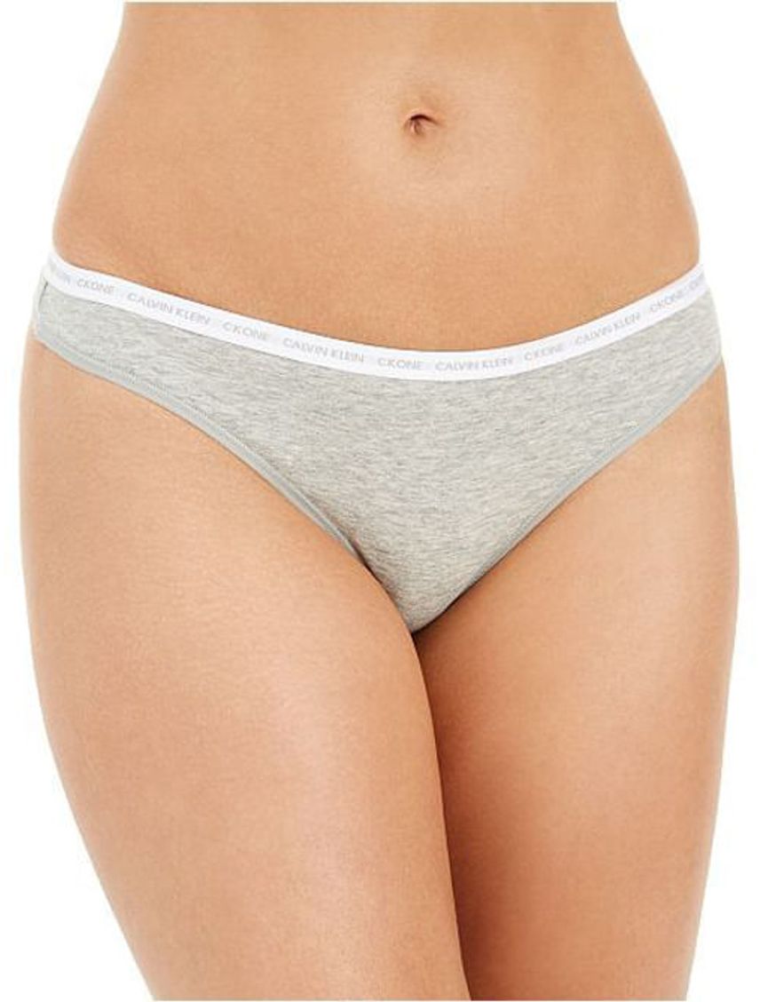 Pantie Gris Algodón Tanga Mujer Calvin Klein