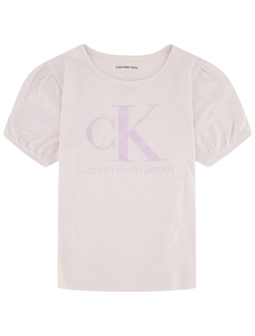 Camiseta Rosado Para Niña Con Mangas De Globo