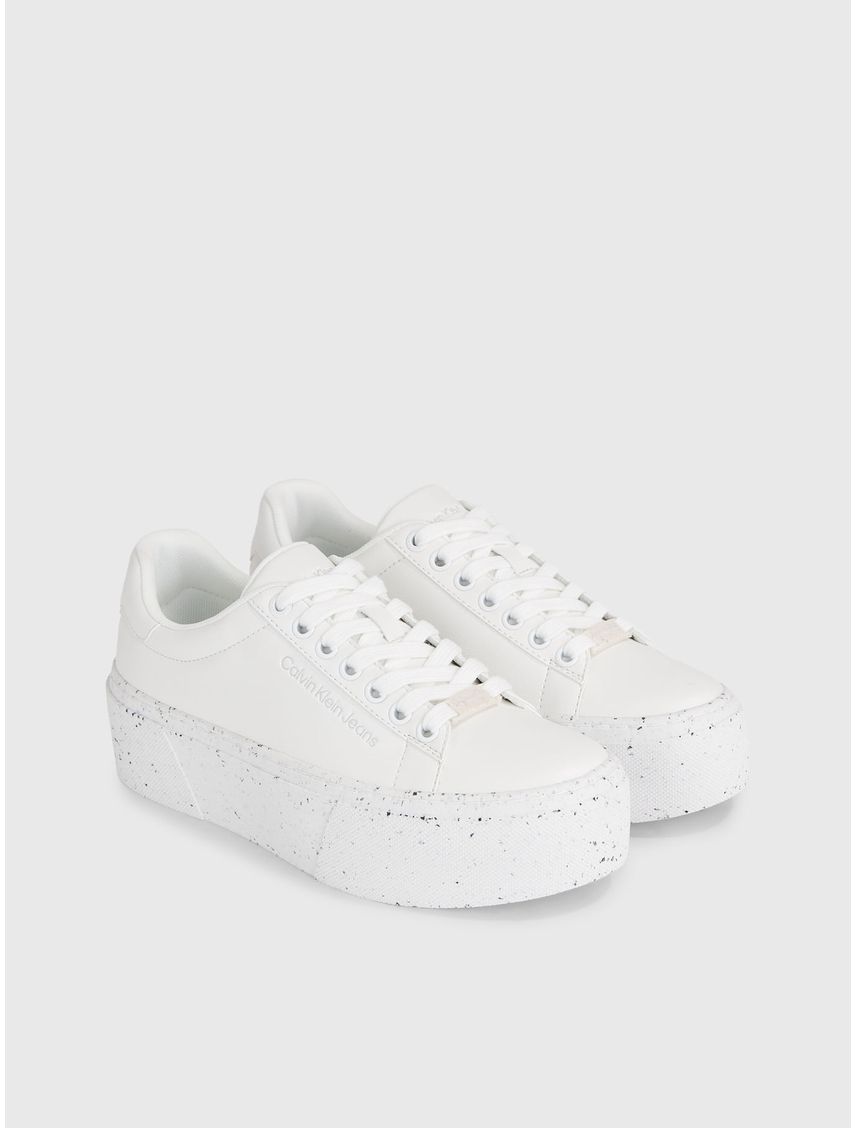 Zapatillas Blanco Con Plataforma