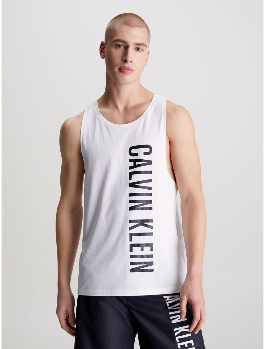 Camiseta blanca de tirantes de playa - Intense Power