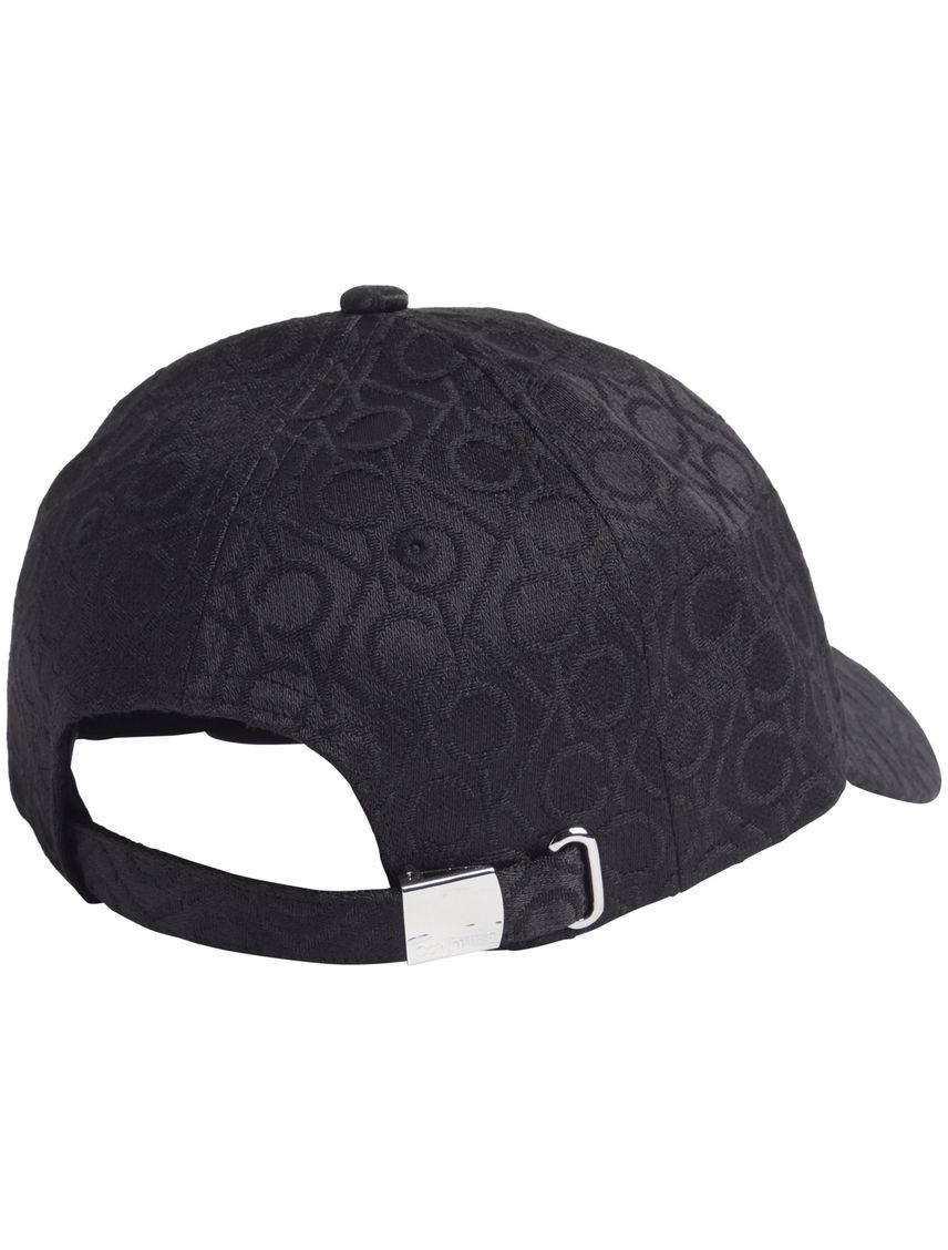 Gorra negra de jacquard con logo