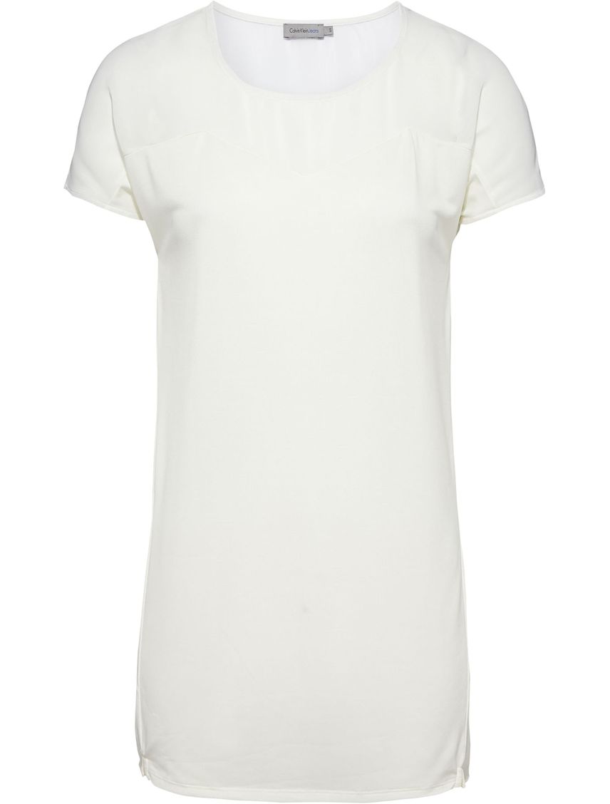 Camiseta Para Mujer Manga Corta Blanco Calvin Klei