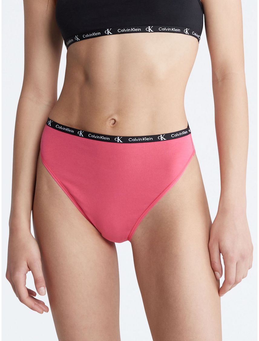 Pantie Rosado Tipo Bikini Con Logo Para Mujer